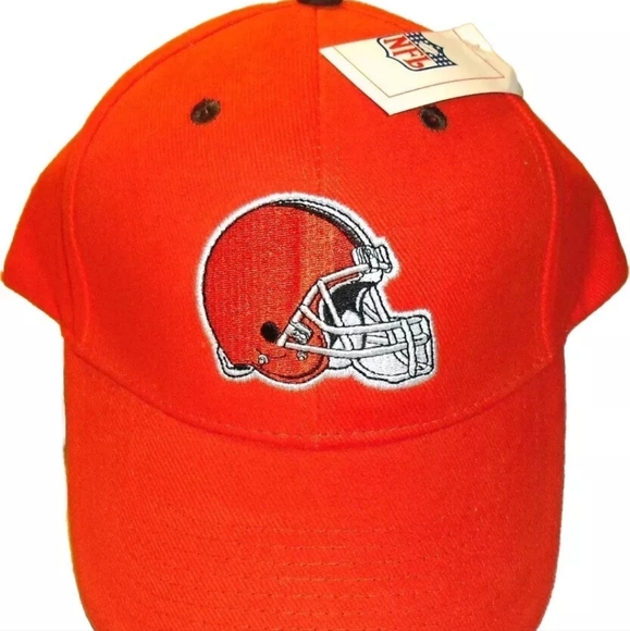 Cleveland Browns Vintage Original 90s All Orange Adjustable Strapback hat New - Picture 1 of 4